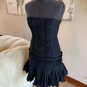 Strapless Navy Mini Cocktail Dress